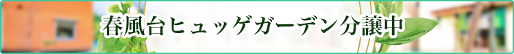 春風台ヒュッゲガーデン分譲中